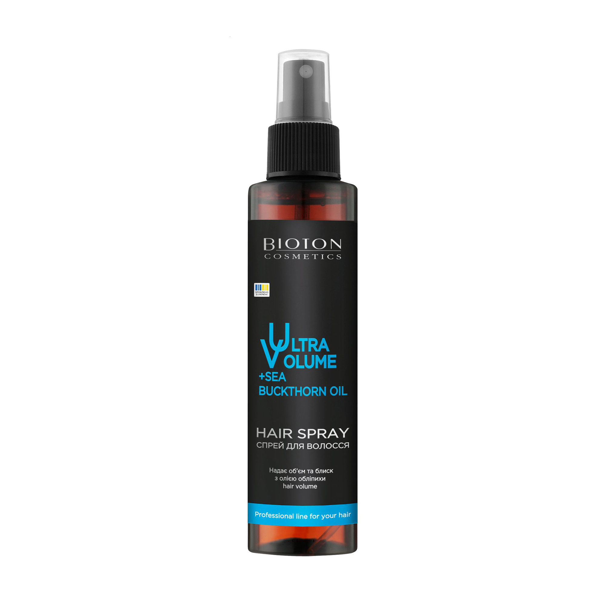 Спрей для волосся Bioton Cosmetics Ultra Volume + Sea Buckthorn Oil, 150 мл